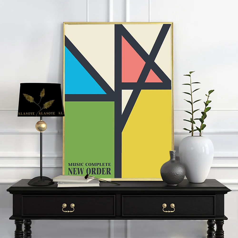 

Band Cover Music Complete Print Poster Abstract Color Piece Canvas Painting Decor Bar Pub Club Wall Stickers