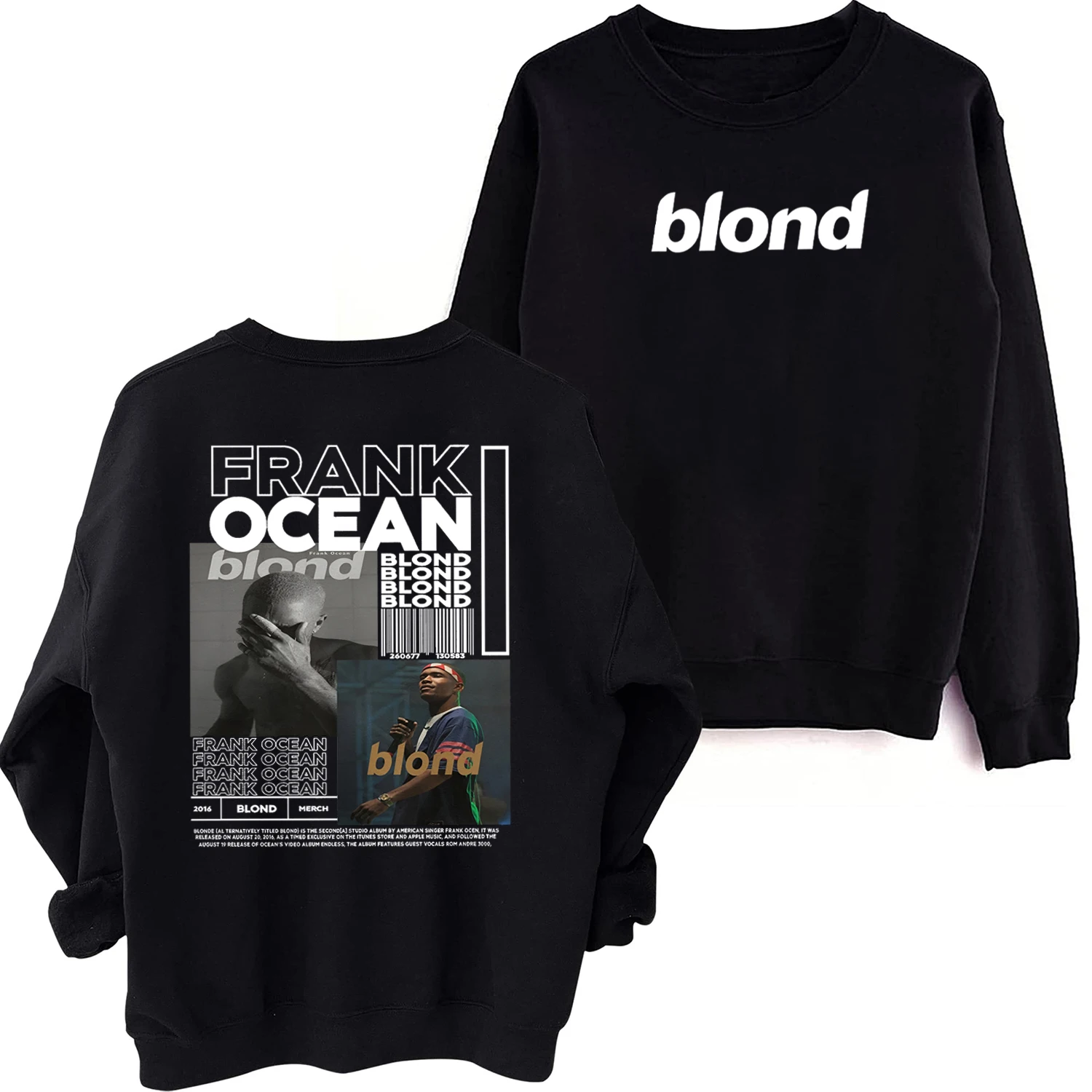 

Frank Ocean Crewneck Hoodie Frank Ocean Blond Album Frank Ocean Merch Frank Ocean Fan Gift Oversized Sweatshirt Pullover Tops