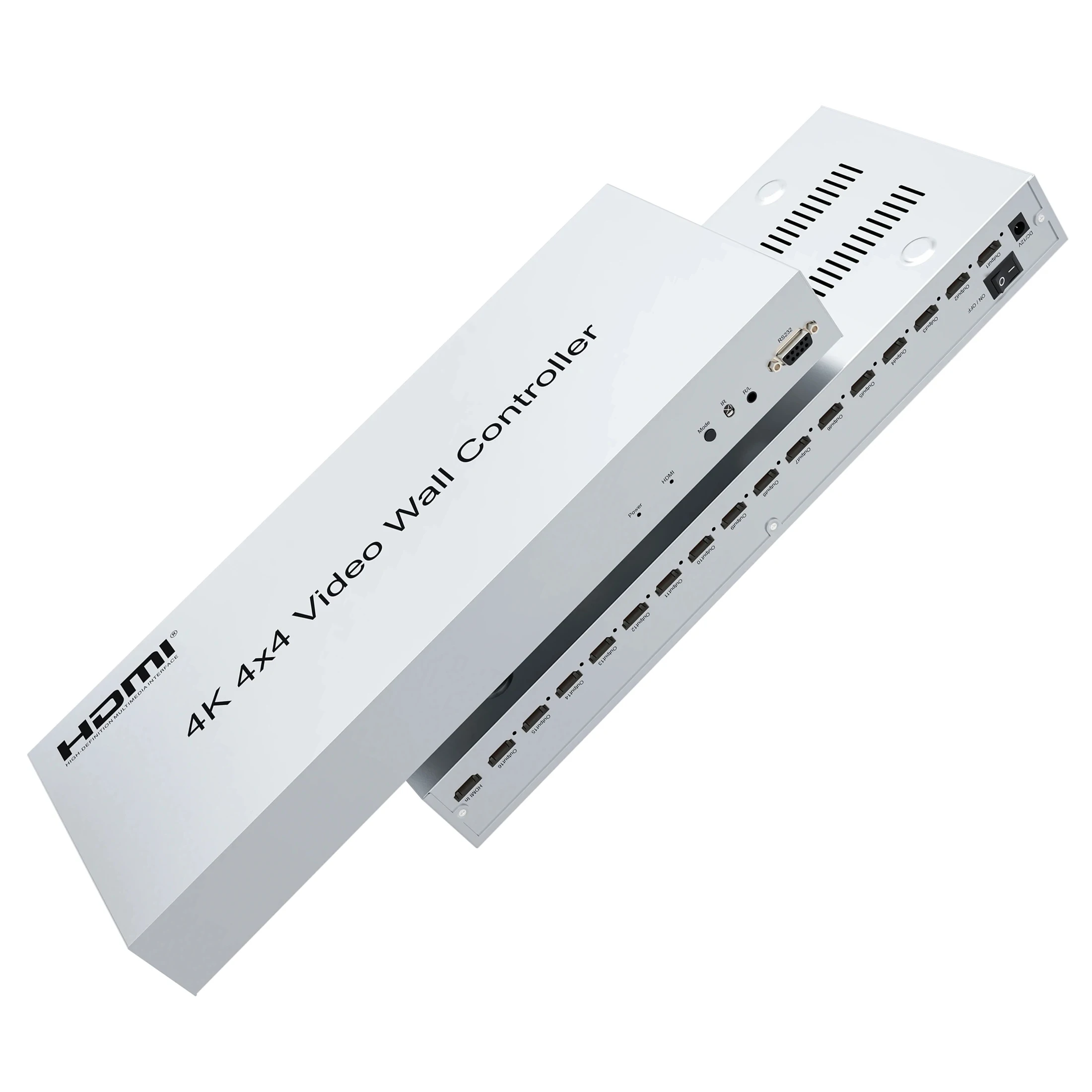 4K 4X4 Hdmi Video Wall Controller 2X2 3X3 3X4 3X5 Multi Screen Stitching Processor 2 3 4 6 8 9 12 15 16 Tv Splicer Box Splicer