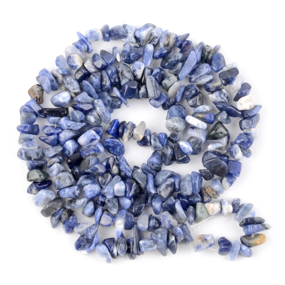 Natural Stone Irregular Gravel Beads for Jewelry Making - Freeform Beads for DIY Necklaces & Bracelets, 15'' Strand