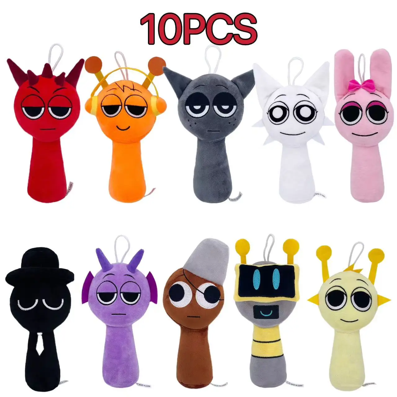Sprunki Cartoon Plush Doll - Soft Stuffed Pillow for Kids Birthday & Christmas Gifts