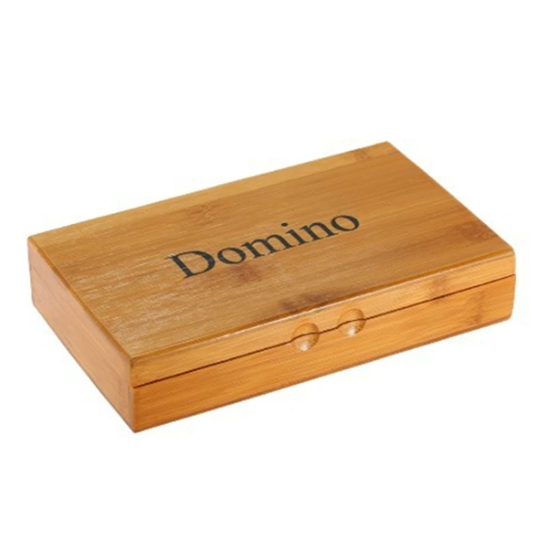 Dominoes Set Travel Game Block with Wood Box Children Educational Toy Mini Board Games for Boys Girls 28 Pcs