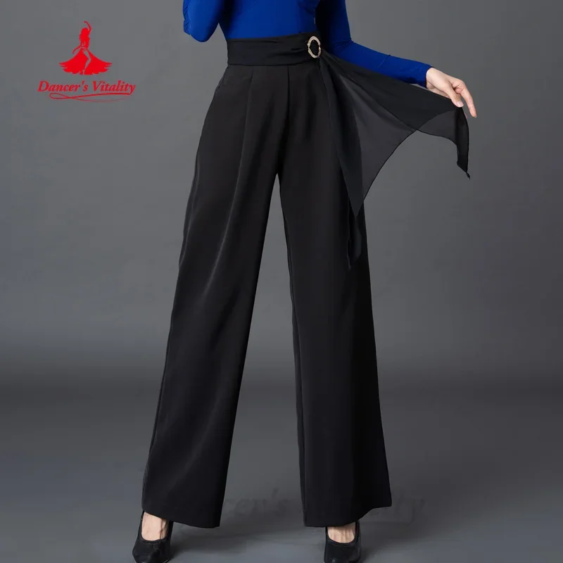 

Latin Dancing Costume ModernDance High Waist Slim Straight Pants Women's Tango Chacha Samba Professional Practice Clothing