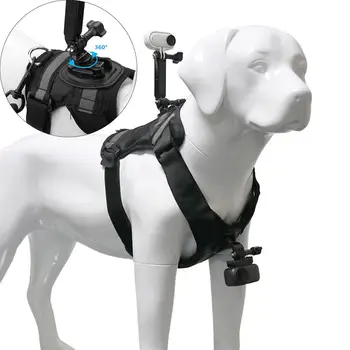 Supporto per Fotocamera Sportiva da Animale Domestico, Fissaggio su Petto e Schiena, Comodo per Accessori GoPro Insta360 DJI Osmo