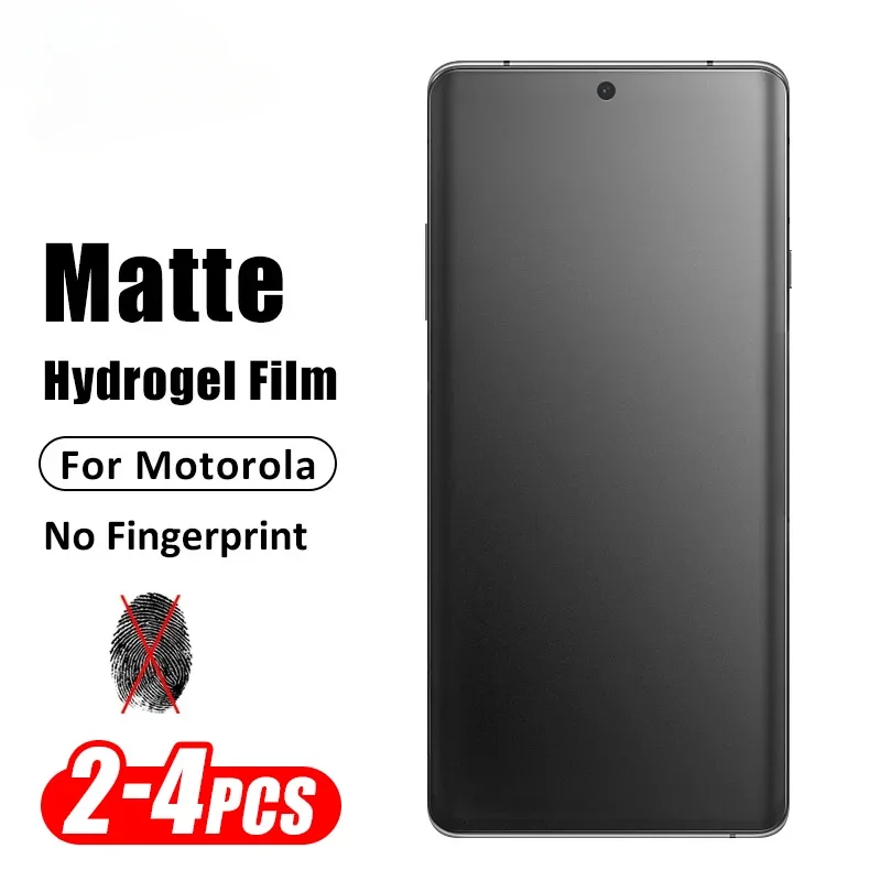 2-4 Stücke Gebogene Matte Hydrogel Film Für Motorola Edge 30 40 Neo 50 Ultra 50 Fusion Displayschutzfolien Für Moto G85 X40 X30 S30 Pro