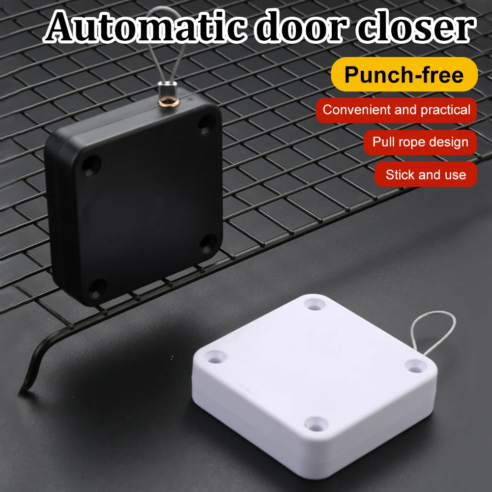 Door Closer Punch-free Automatic Sensor Door Closer For Drawers Rawstring Door Closer Bracket Automatic Dropshipping