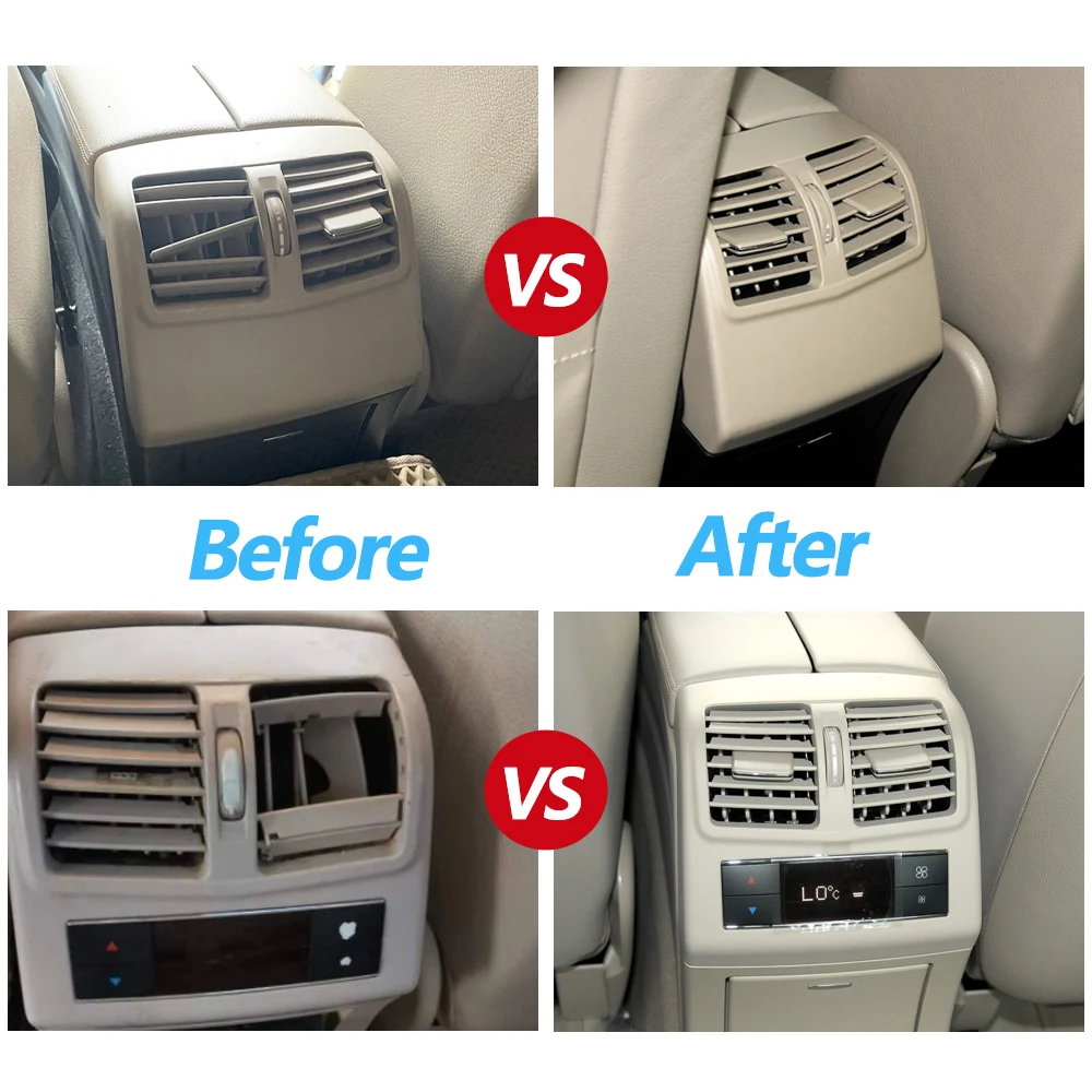 메르세데스 벤츠 W212 E 클래스 E200 E260 E280 E300 E320 E350 E400용 모델 B 후방 에어컨 AC 벤트 그릴 외부 커버