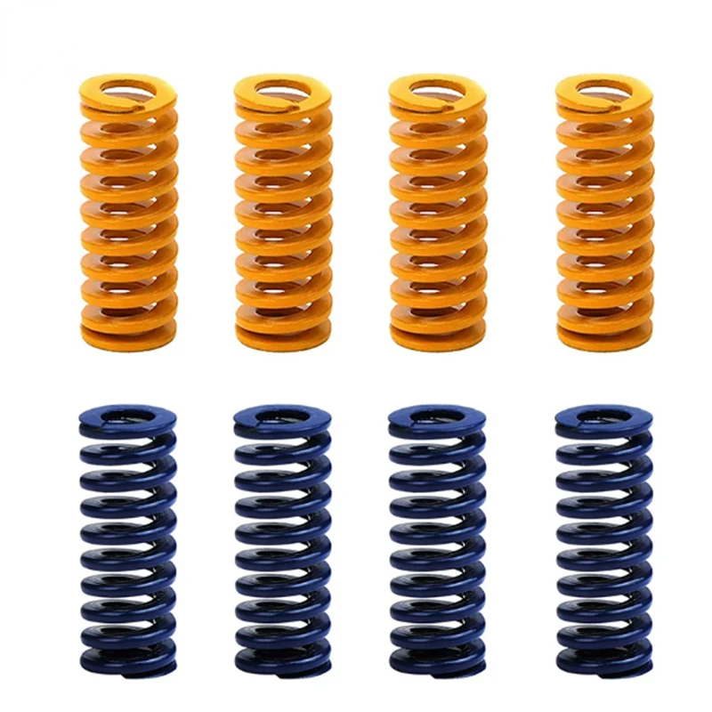 4/8PCS 8*20mm Springs Bottom Connect Leveling 3D Printer Motherboard Compression Springs Light Load Heatbed  For Ender 3 CR 10 4pcs upgraded hand twist leveling nut diameter 40mm hot bed light load compression mould die springs m4x3screws for 3d print