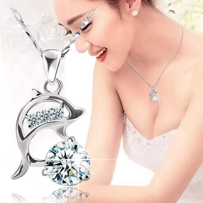 Collier en argent sterling 925 Zircom - Comparaison des tailles