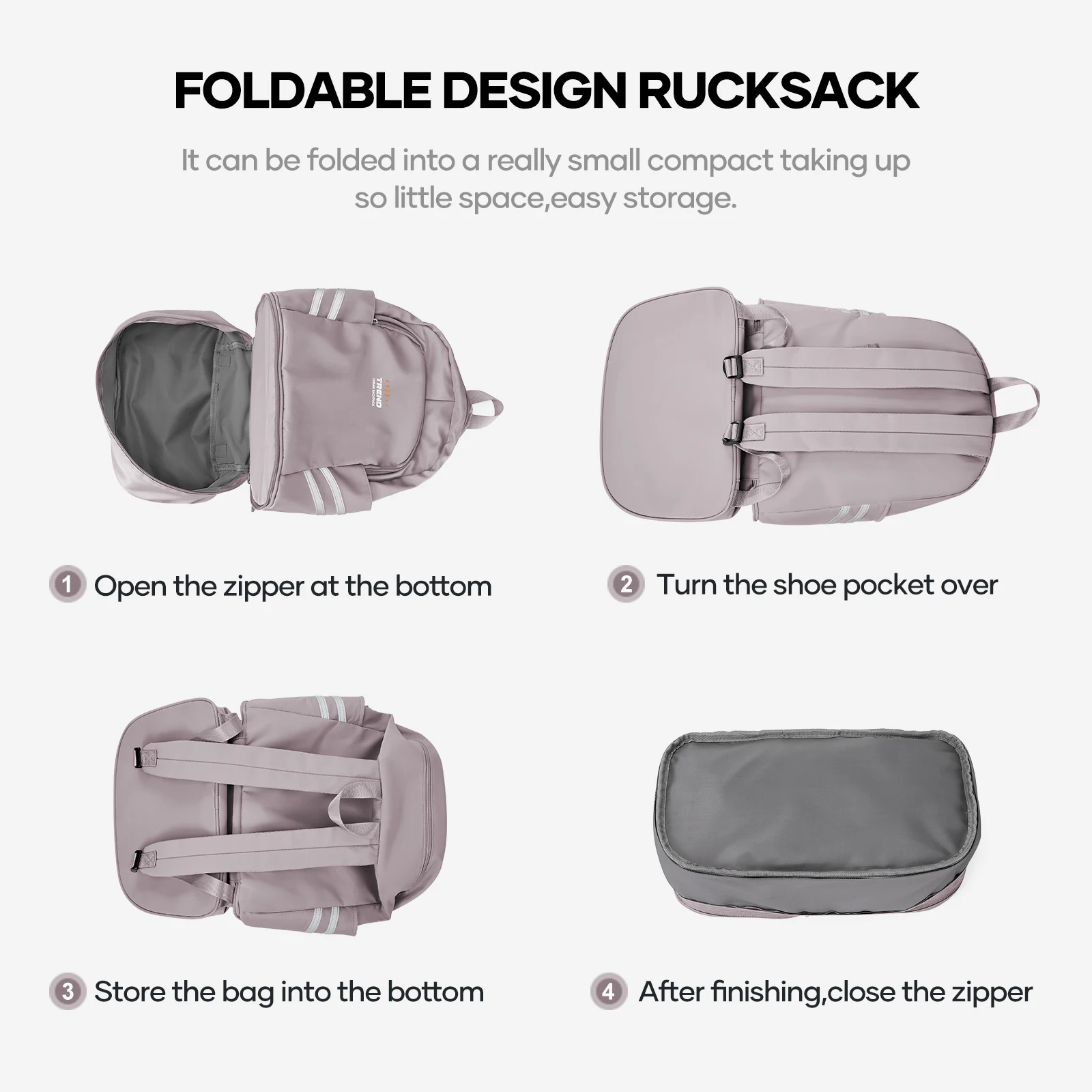 Backpack Sport Gym Sackpack, Lightweight Water Resistant Nylon for Gym Shopping Sport Yoga Fitness Backpack for Women Men