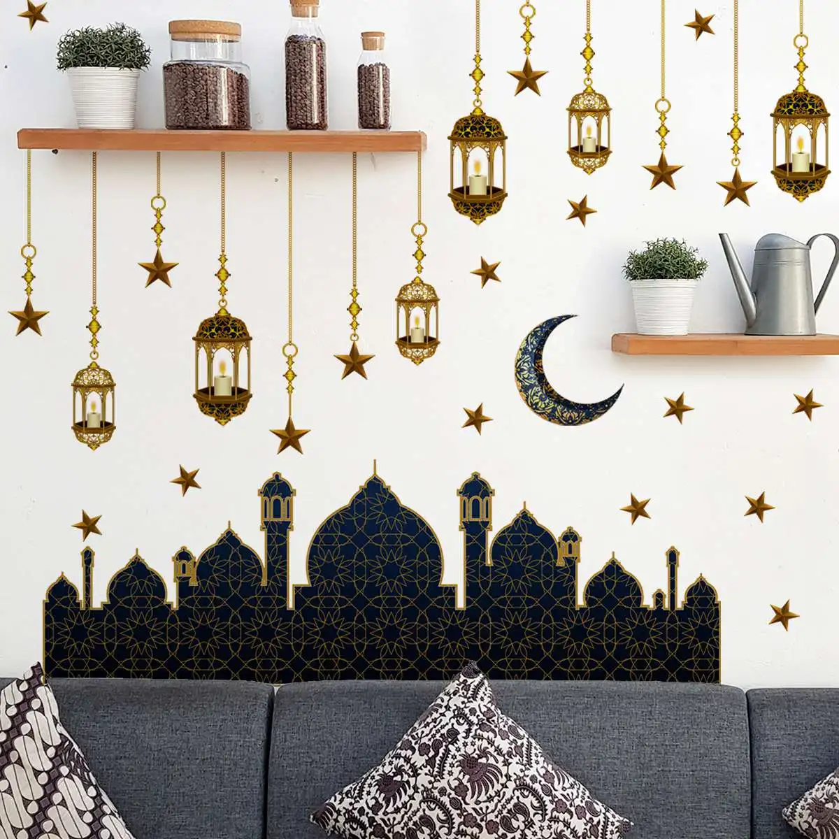 2022 Ramadan Decoratie Muurstickers Eid Mubarak De... – Vicedeal