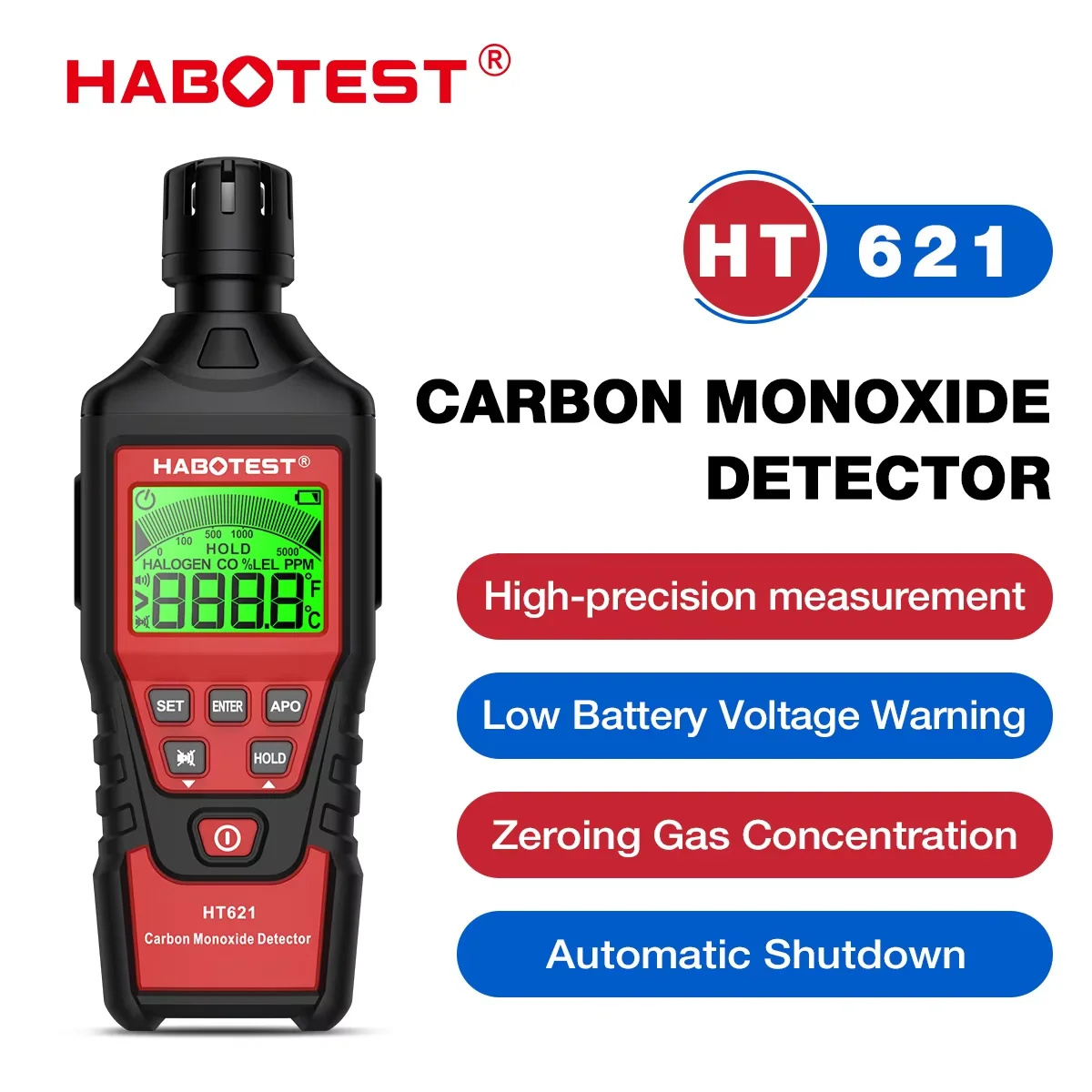 Handheld Koolmonoxide Meter, Hoge Precisie Koolmonoxide Tester En Detector Draagbare Co Gas Lek Detector Lcd Co Meter 01000ppm Handheld Koolmonoxide Meter, Hoge Precisie Koolmonoxide Tester En Detector Draagbare Co Gas Lek Detector Lcd Co Meter 01000ppm