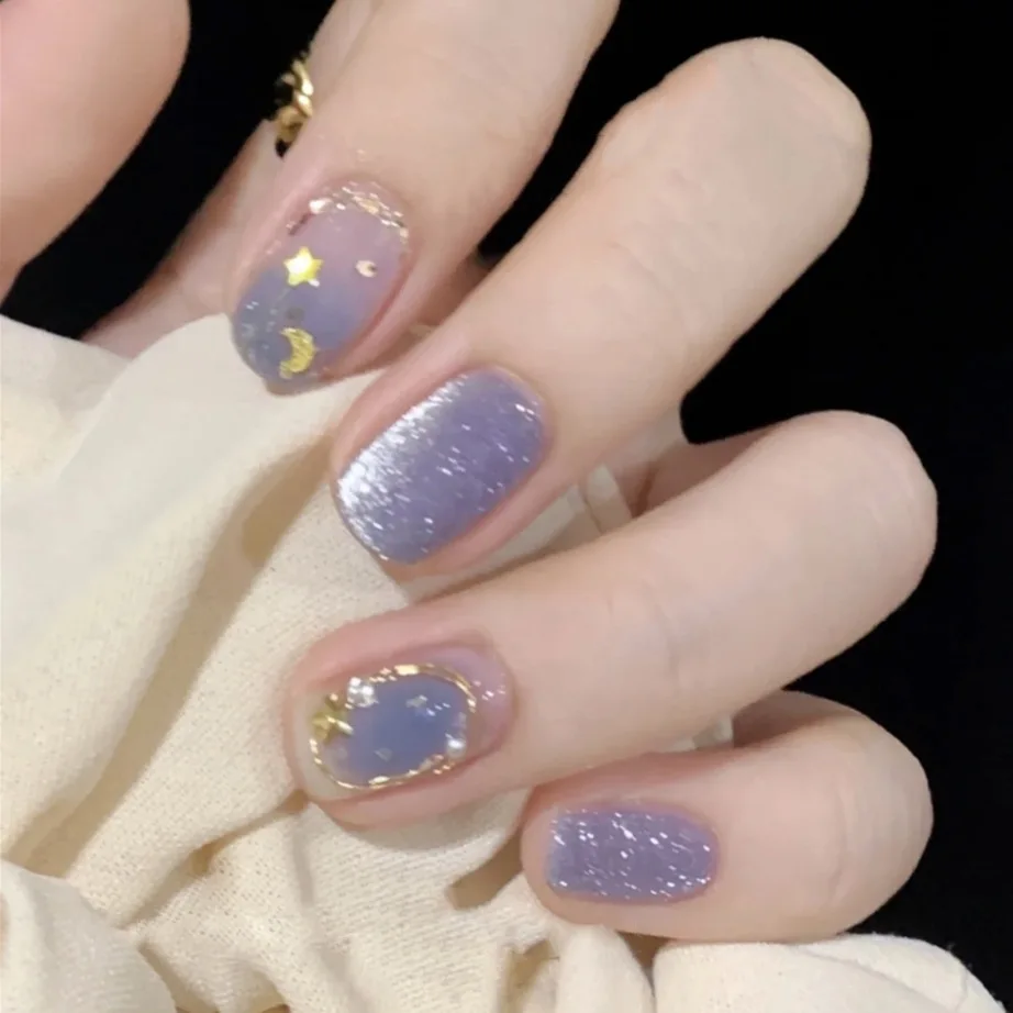 24 предмета / комплект морских лунных ногтей Искусство изготовления искусственных ногтей ручной работы Короткие круглые гвозди для гробов с клеем мода синие наборы градиентных гвоздей бесплатная доставка 24 предмета / комплект морских лунных ногтей Искусство изготовления искусственных ногтей ручной работы Короткие круглые гвозди для гробов с клеем мода синие наборы градиентных гвоздей бесплатная доставка