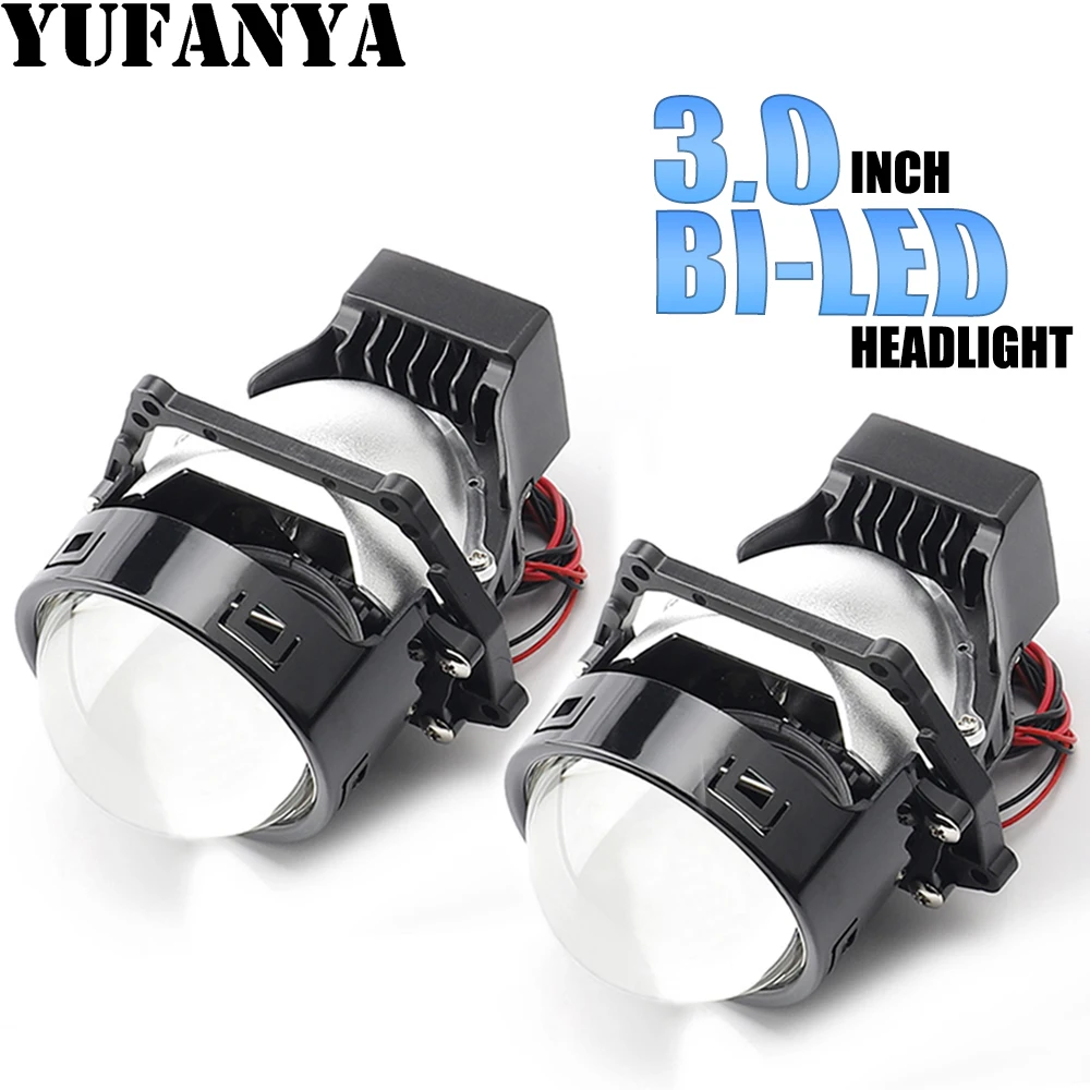 LED Projector Lens Car Lamps Angel Eyes Bi LED Lenses In Headlight 55W 5500k 3 Inch Hella 3R G5