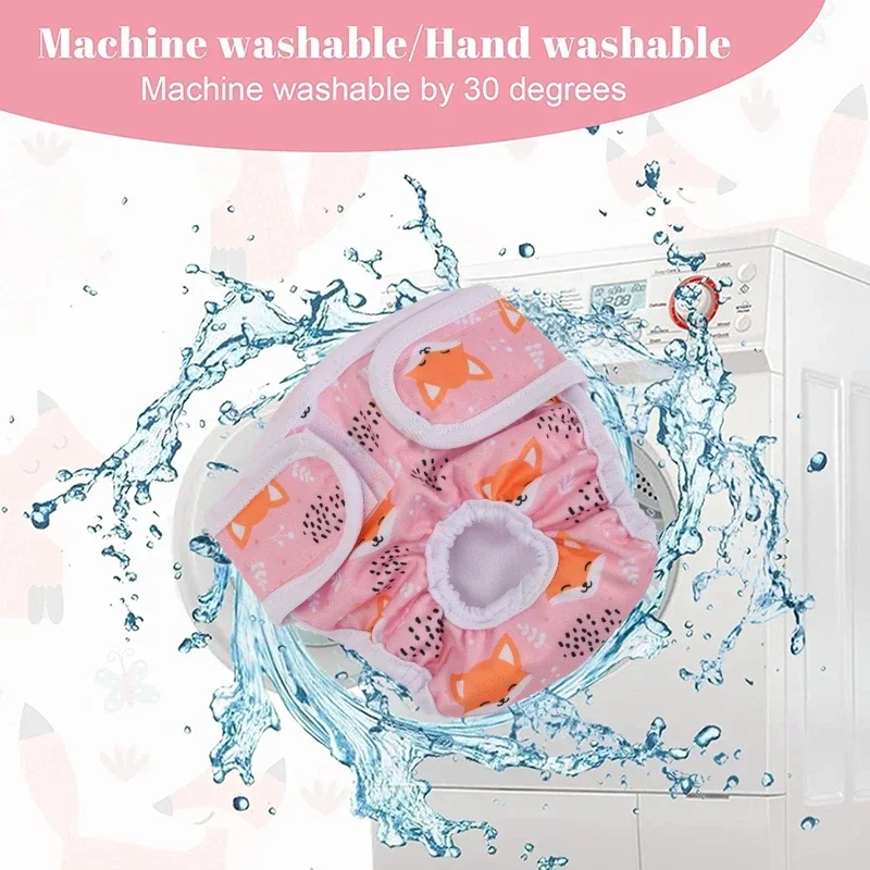 Washable Female Dog Diapers Panties Waterproof Reusable Puppy Underwear Shorts Menstruation Sanitary Safety Physiological Pant dog shorts pet diapers dog diapers dog nappies