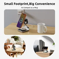 Bonola 3 in 1 Charging Station for iPhone 17/16/15/14/13 Magnetic Dock Metal Wireless Charger Stand for Apple Watch/AirPods Pro - Image 5