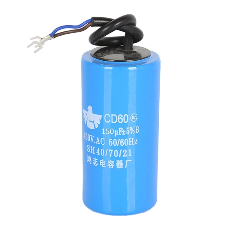 

450VHigh Voltage CD60 Run Capacitor с проводом для электродвигателя кондиционера