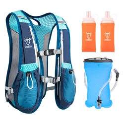 Ultralight Hydration Vest for Running, Cycling, and Hiking (Blue 2 - 350ml - 1.5L)