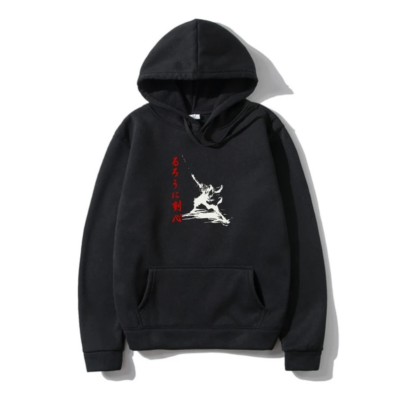 

2022 New Warm Casual Rurouni Kenshin Samurai X-Anime SweatSweatshir-All Autumns-Men Fleeceted Outerwear Hoodies