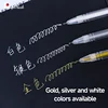 White Gel Ink Pen Classic Gelly Roll Art Highlight Marker Pen Bright White Silver Gold Art Painting Drawing Pens 12Pcs 3