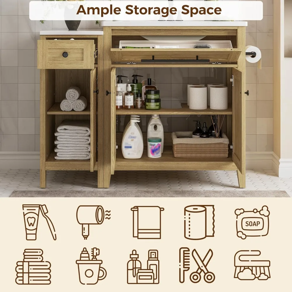 Bathroom Vanity with Storage 5