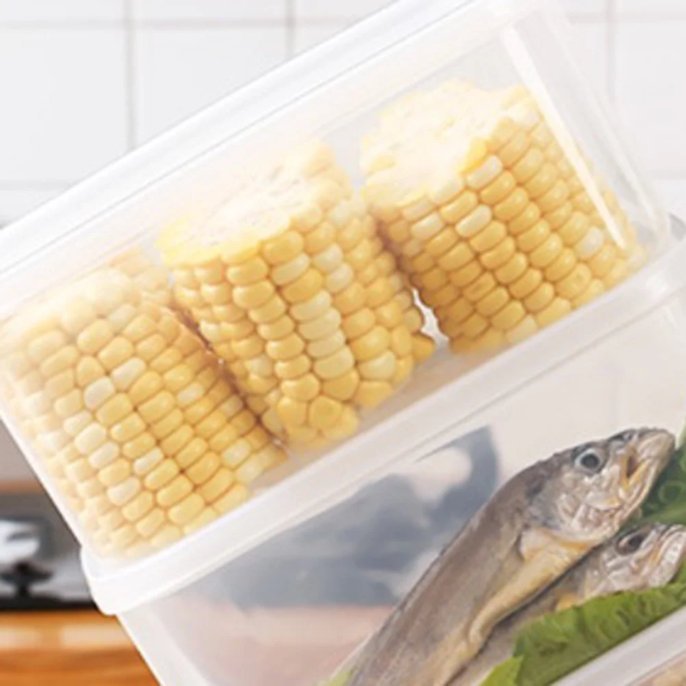 Food Containers Storage Boxes Plastic Transparent Food Canister Kitchen Storage Keep Fresh Box For Microwave Freezer Food Contai 2