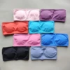 ARFTE Backless Bandeau Sports Bra Gym Women Top Crop Tube Seamless Bras Yoga Tops  Workout Sportswear Push-up Fitness Gym Bra