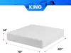 14 Inch King Gel Memory Foam Medium-Firm Mattress/Fiberglass Free/CertiPUR-US Certified/Bed-in-a-Box/Cool Sleep & Comfy Support, 2