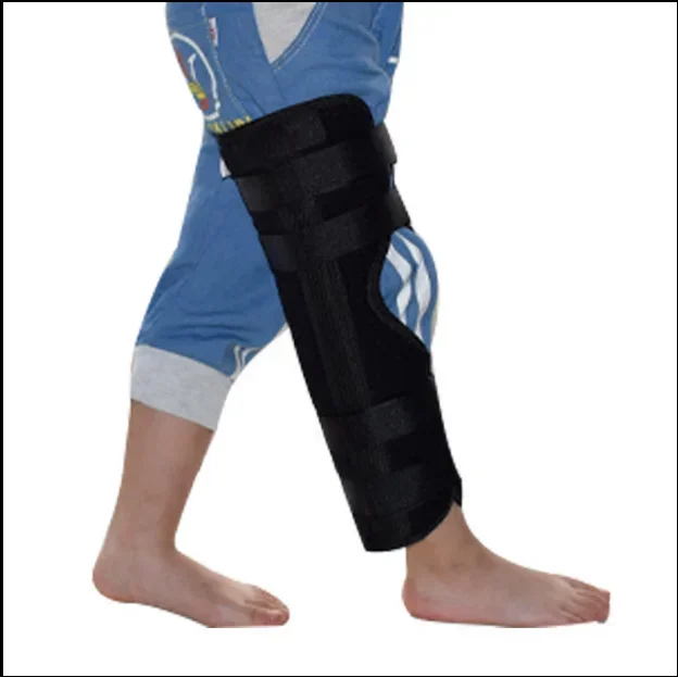 Kids Knee Brace Support Child Knee Fixed Splint Leg Fracture Splint Patella Knee Orthopedic Leg Posture Corrector Guard 3