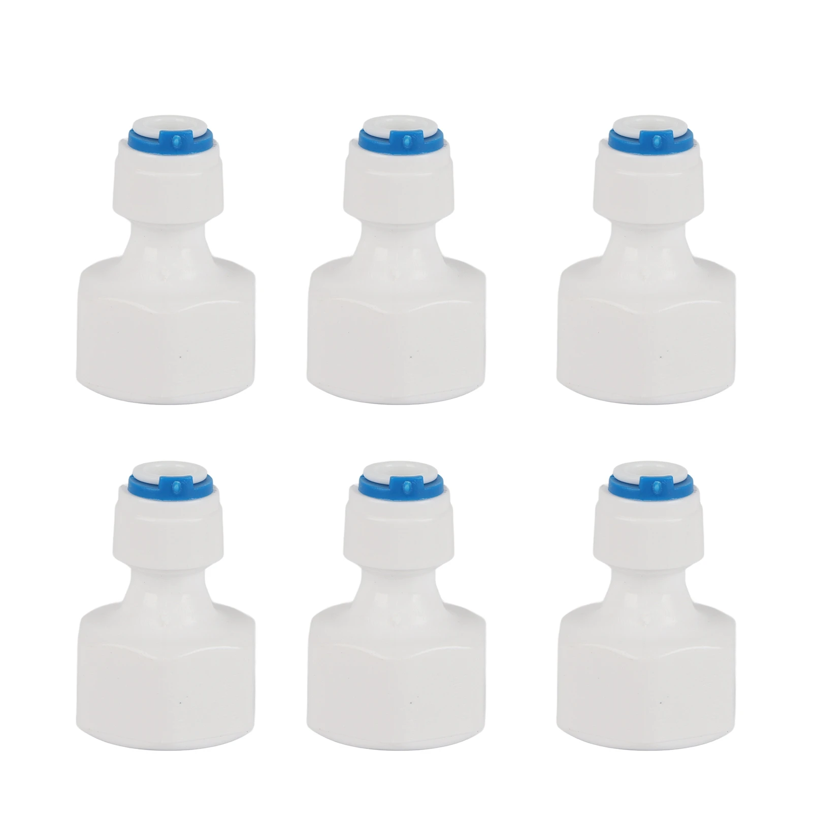 6Pcs Fitting Connector For Aquarium RO Water Filter Reverse Osmosis System Fit 1/4 Tube OD to 1/2 Female Water Filter Connector water filter connector