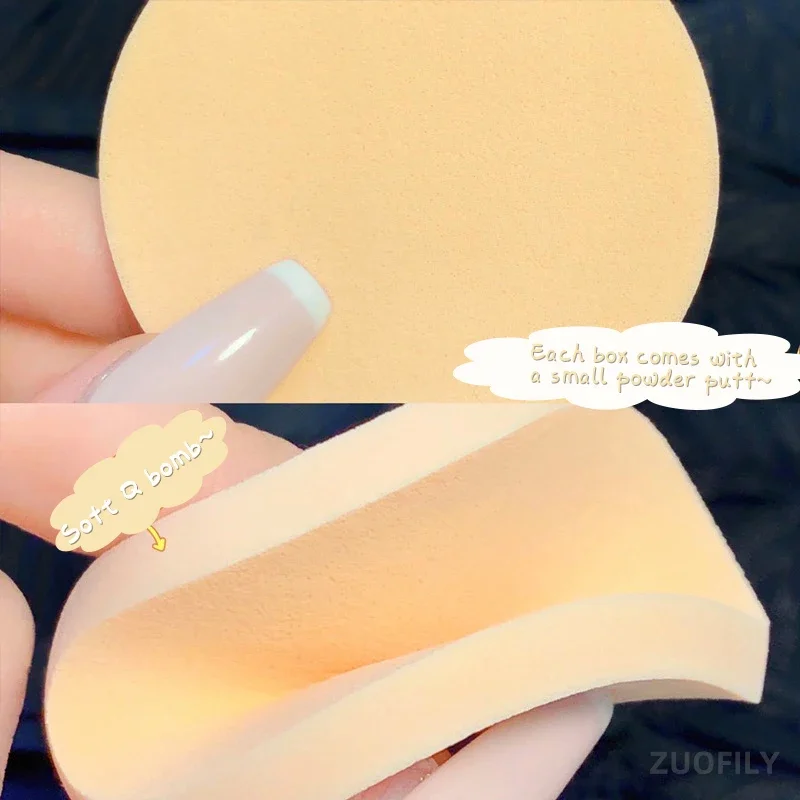 Face Powder Pressed Powder Foundation with Powder Puff Makeup Concealer