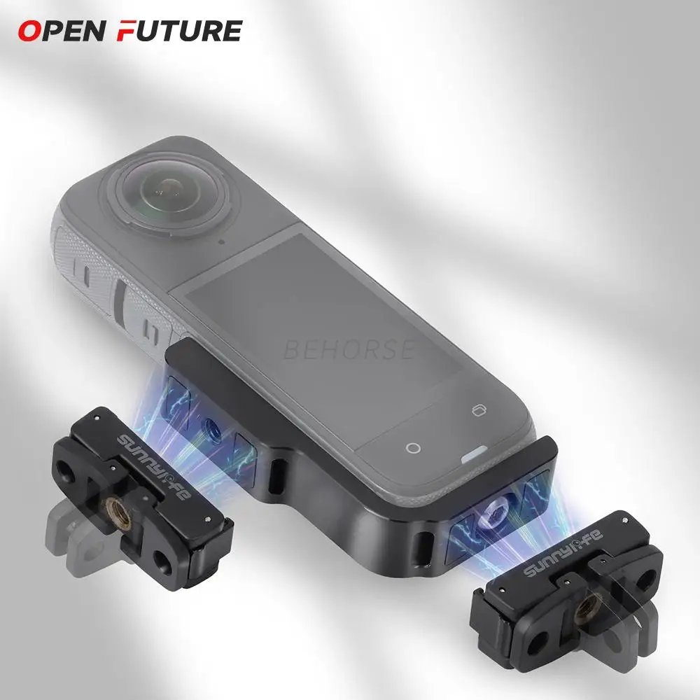 LICHIFIT Horizontal Mount Bracket For Insta360 X4 Action Camera Aluminum Alloy L Bracket 90 Degree Transverse Support Holder With 1/4" Screw Hole And Foldable Two-Prong Interface Adapter - View #12