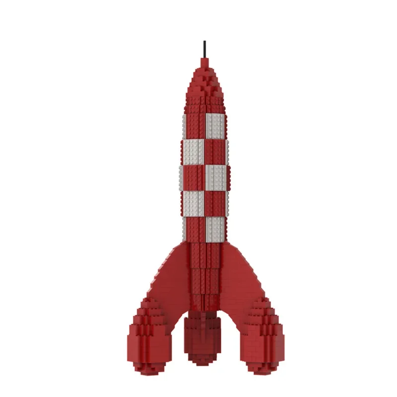 

Конструктор MOC Moon Rocket, набор для сборки комиксов Adventurer, путешествие, фигурка, космос, ракета, конструктор «сделай сам», модель детского мозга, игрушки, подарок на день рождения