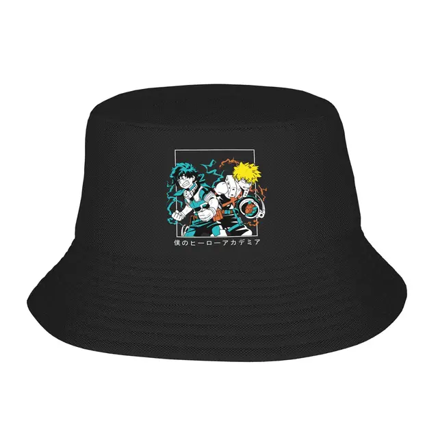 Summer Beach Hatwear Anime Bakugou Izuku Stuff Bucket Hat Woman Sun Hats Boku No My Hero Academia Boonie Hat Fisherman Hat 1