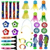 Educational Bath Toys Kids Summer Shark Rocket Throwing Toy Swimming Pool Dive Game Water Fun Games Pool Toys Baby Water WYW 5