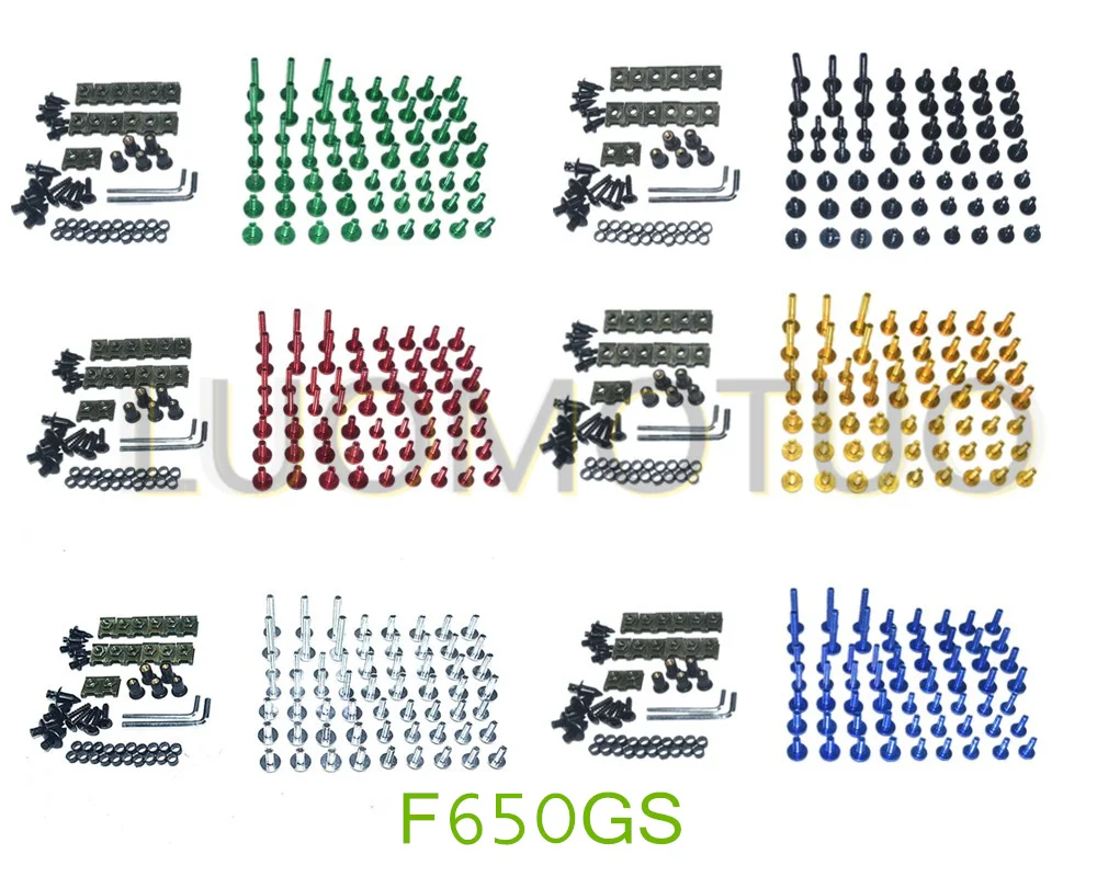 

Motorcycle Complete Fairing Bolts Kit Bodywork Screws For Fit BMW F650GS 2008-2012