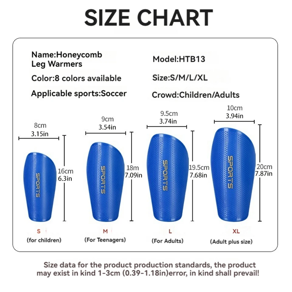 Soccer Shin Guards 1 Pair for Adult Youth Kids