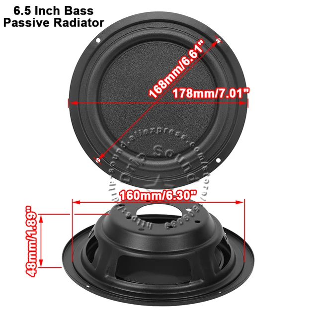 Passive Radiator Subwoofer DIY Subwoofer Bass Uxcell 30mm Vibration ...