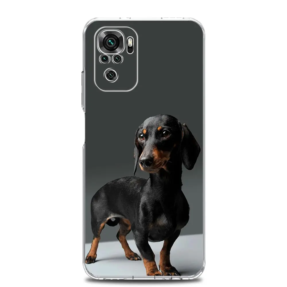 Dachshund Silhouette Dog Design Phone Case Cover