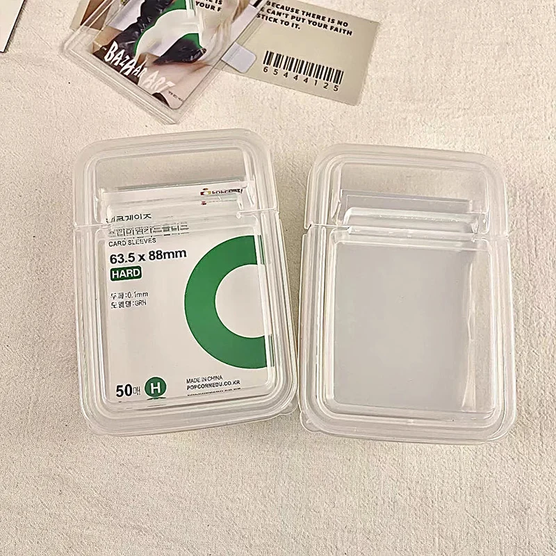 Flip Cover Playing Cards Storage Boxes Transparent Games Card Container Case Packing Poker Game Card Jewelry Organizer