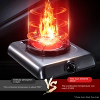 Infrared Cookerfierce Fire Gas Stove Single Stoves, Ionic Extinguishing Protection Home Natural Gas Burner Stove Desktop 2