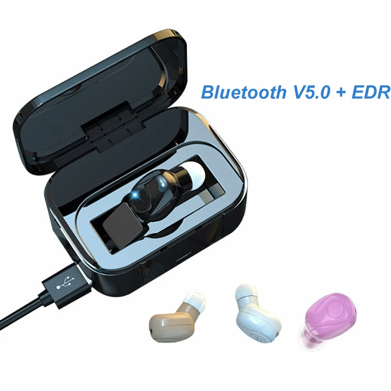 Беспроводные Bluetooth V5.0 + EDR наушники спортивные портативные беспроводные 5 0