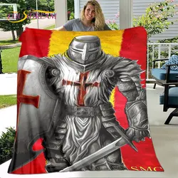 Cavalier Knight Templar Crusaders Games Soft Plush Blanket,Flannel Blanket Throw Blanket for Living Room Bedroom Bed Sofa Picnic