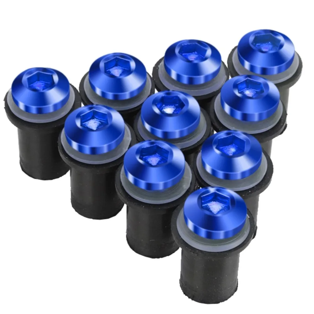 

5mm 10pcs Universal motorcycle Windshield Spike Bolts Screw Nuts for yamaha yzf-r3 yzfr3 r3 yzf-r6 yzf-r1 yzf r6 r1 mt-07 mt-09