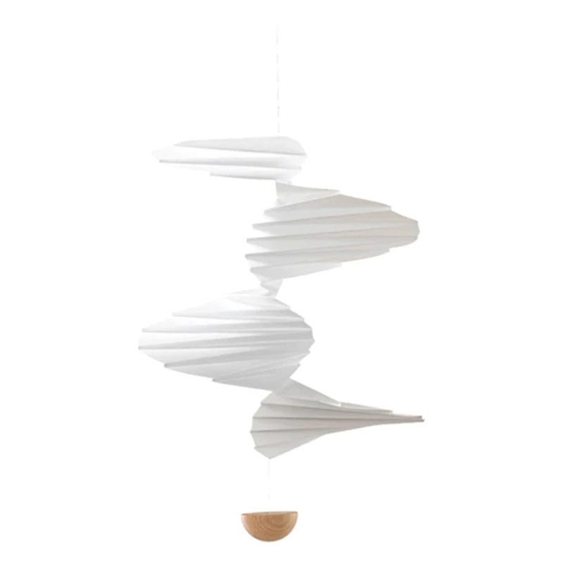 

Белая ветряная колокольчик, подвесная Бесшумная колокольчик с воздушным потоком, украшение для дома, подвеска для балкона, спальни