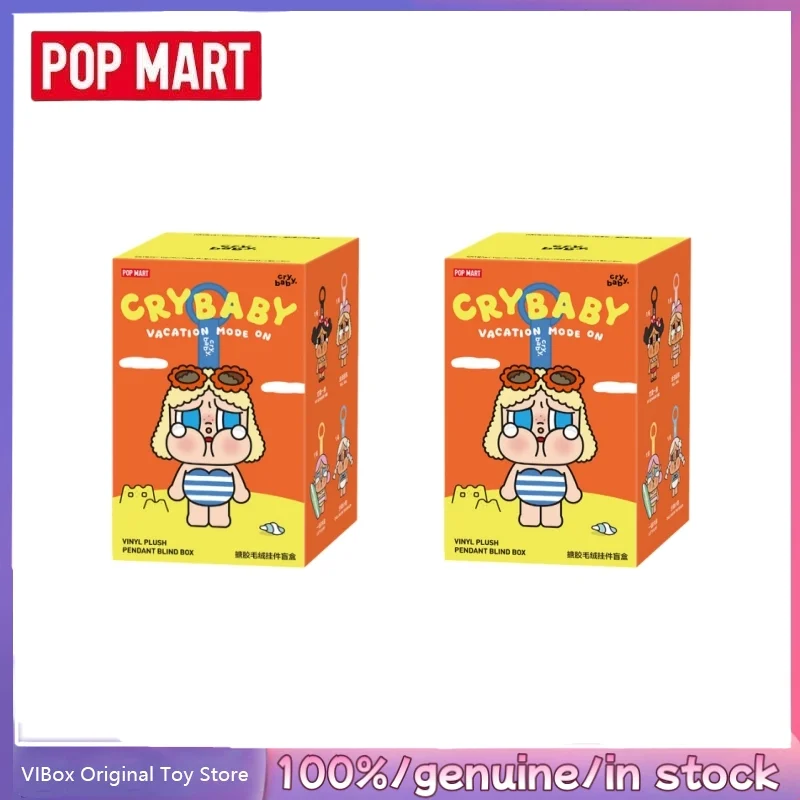 New Genuine POPMART Crybaby Vacation Mode On Series Vinyl Plush