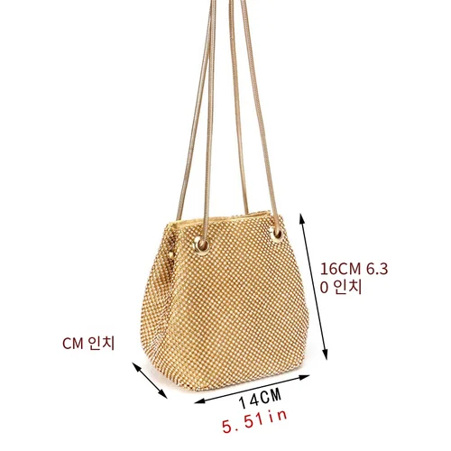 SEKUSA-다이아몬드 클러치 이브닝 백 여성용, 럭셔리 숄더 핸드백, 웨딩 파티 파우치, 작은 가방, 새틴 토트 볼사 f 4