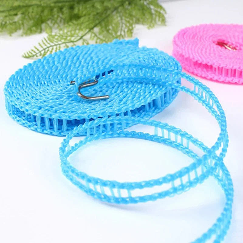 3M/5MP/8M/10M Anti-Slip Clothesline Outdoor Windproof Clothesline Travel Retractable Rope Washing Line Camping Drying Line Tools 3