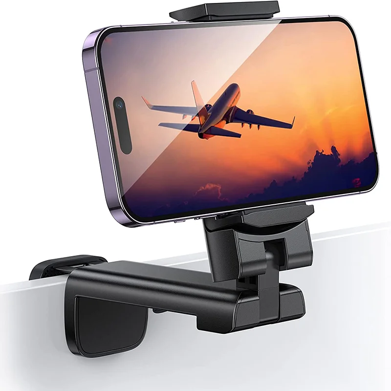 Flugzeug Telefon halter tragbare drehbare Reise Essentials Handy halterung  Universal Sitz lehne Tablett Tisch Telefon Clip Halter