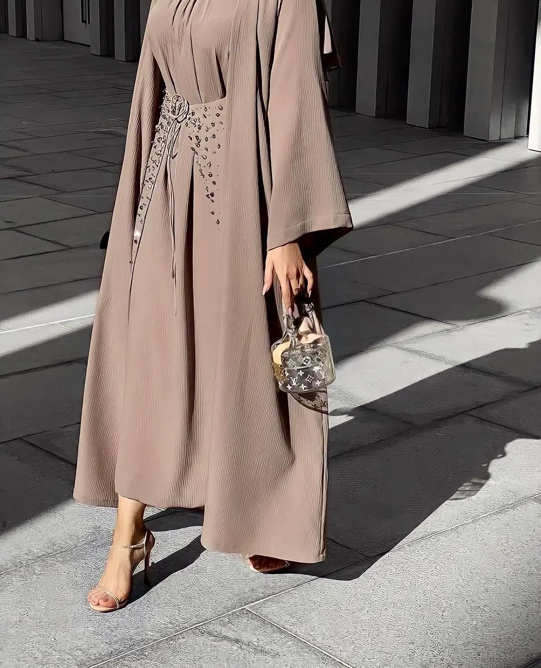 3 Piece Abaya Kimono Matching Muslim Set Turkey Eid Plain Abayas for Women Dubai Mid Skirt Inner Hijab Dress Arabic Islam Outfit